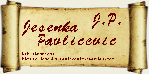 Jesenka Pavličević vizit kartica